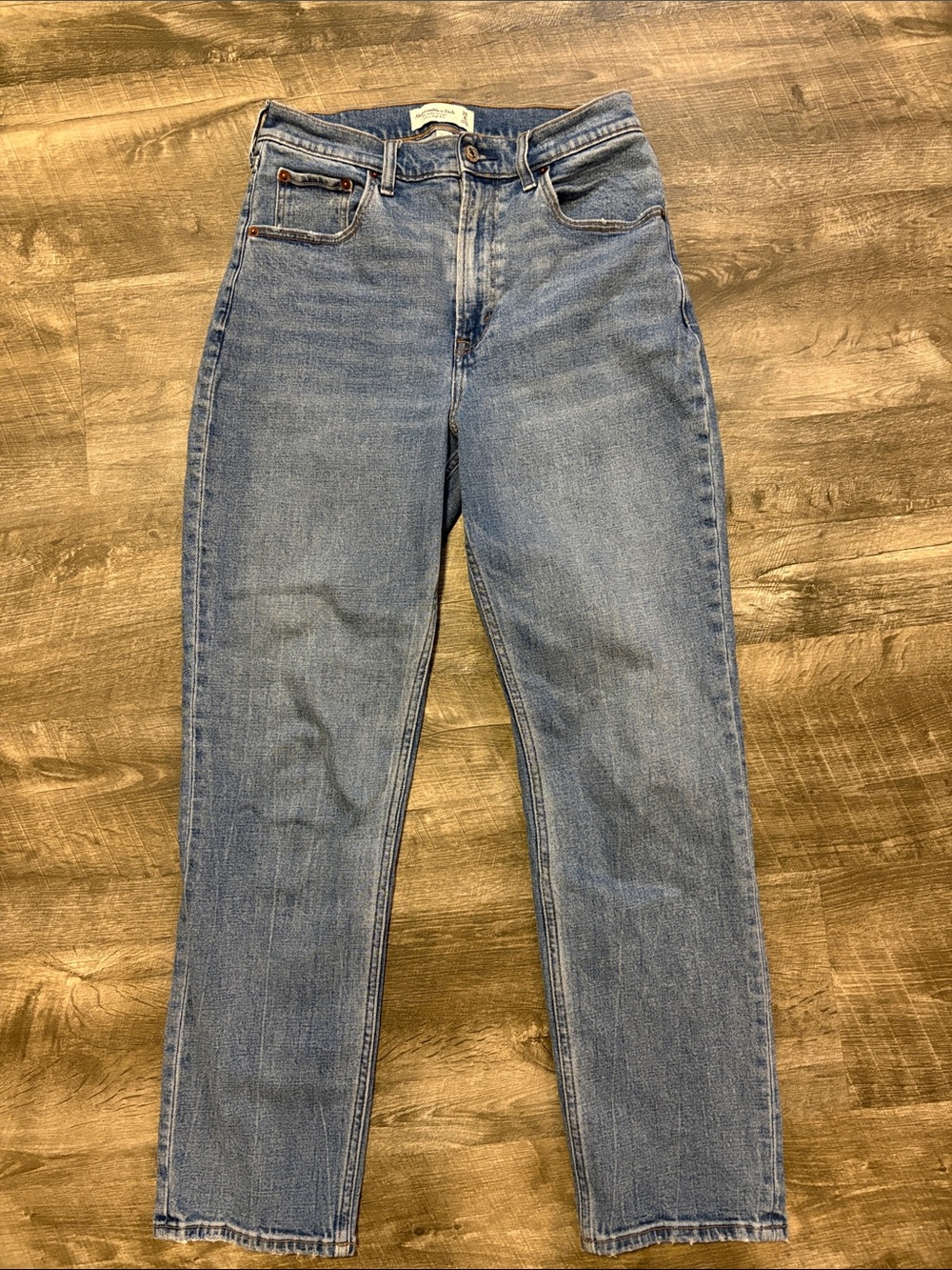 Abercrombie & Fitch Curve Love Ankle Straight Jeans Ultra High Rise Size 28 (6L)